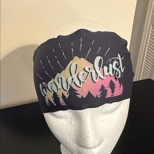 Wanderlust Headband with Mountain Design 4" Headband by Bondi Band - NWTs